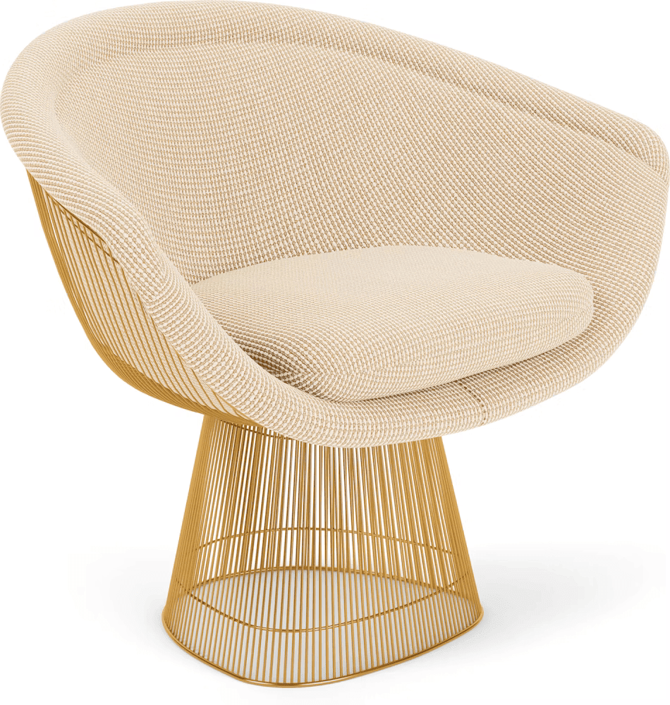Platner Lounge Chair - Gold lounge chair Knoll