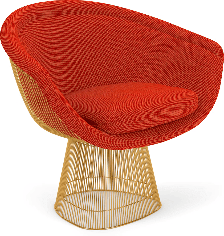 Platner Lounge Chair - Gold lounge chair Knoll