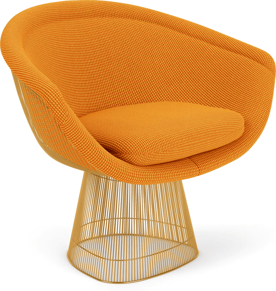 Platner Lounge Chair - Gold lounge chair Knoll