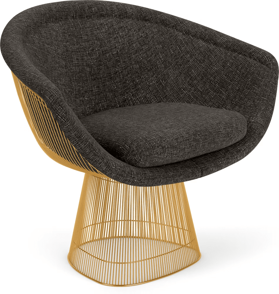 Platner Lounge Chair - Gold lounge chair Knoll