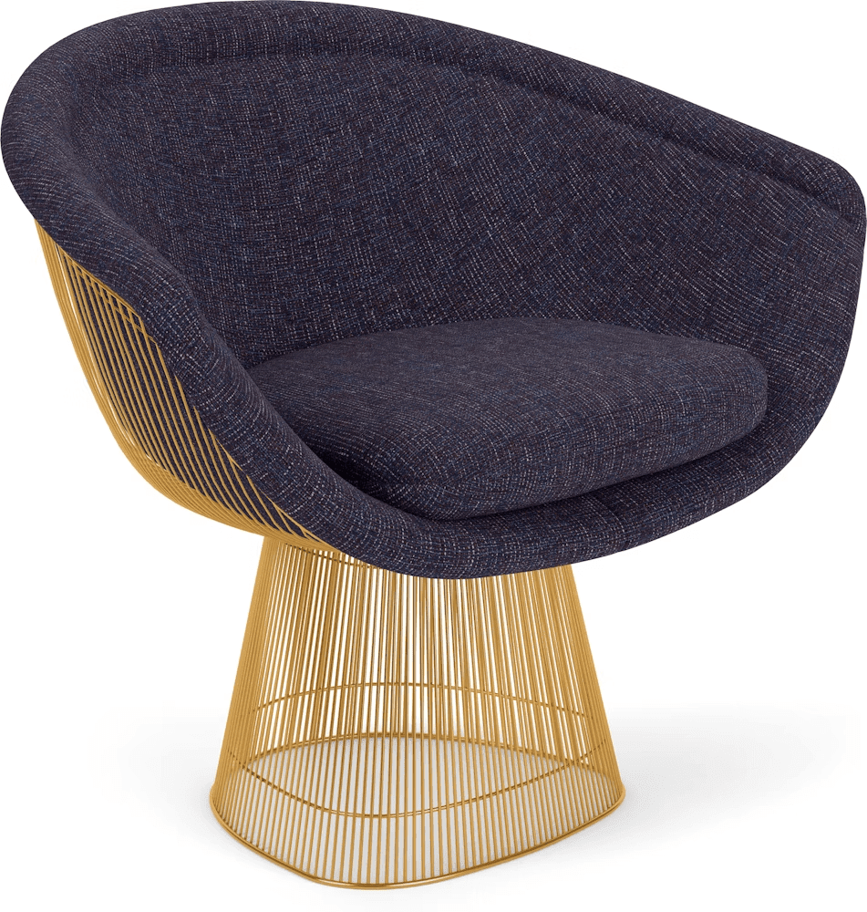 Platner Lounge Chair - Gold lounge chair Knoll