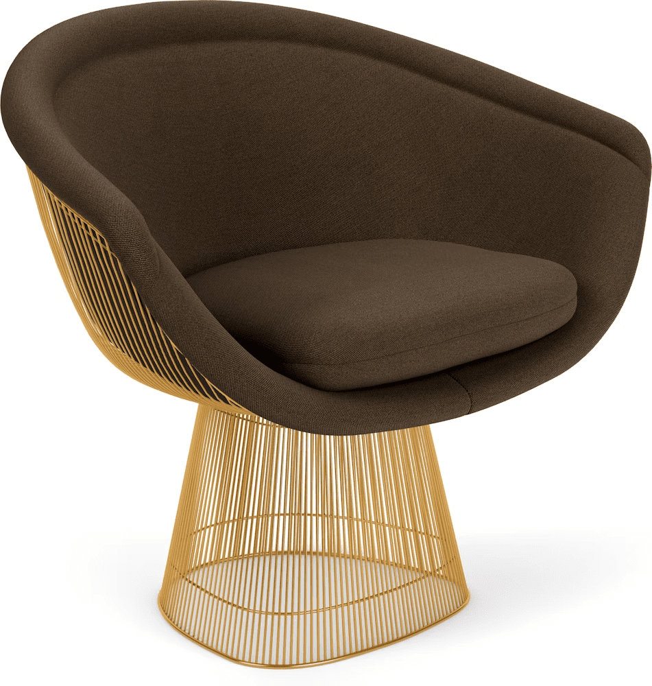 Platner Lounge Chair - Gold lounge chair Knoll