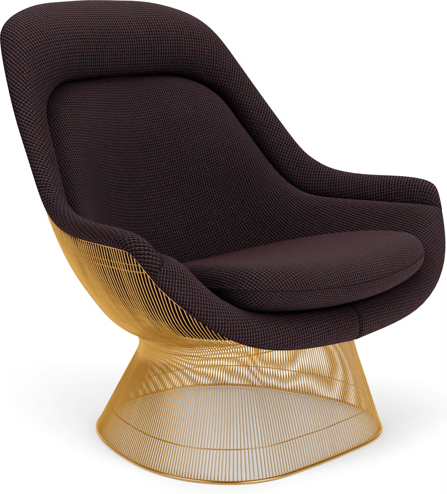 Platner Gold Plated Easy Chair lounge chair Knoll