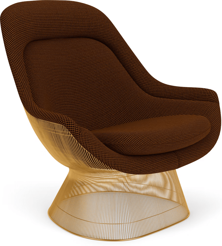 Platner Gold Plated Easy Chair lounge chair Knoll