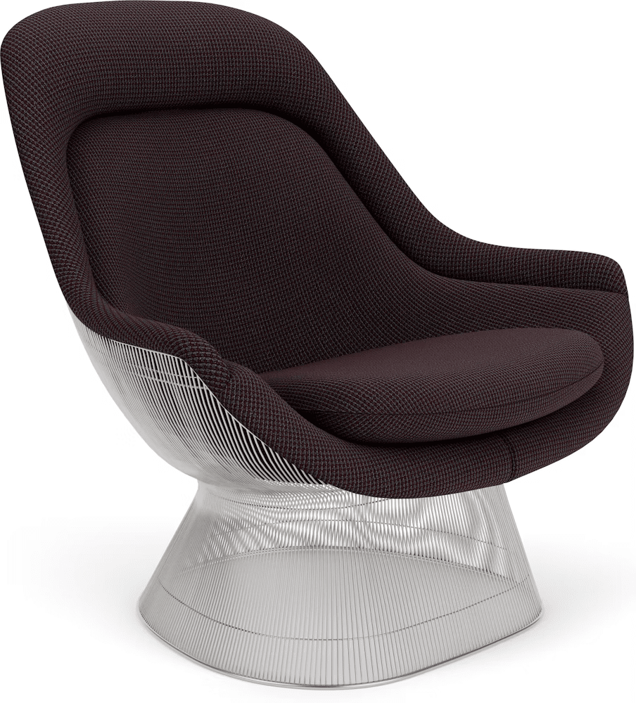 Platner Polished Nickel Easy Chair lounge chair Knoll