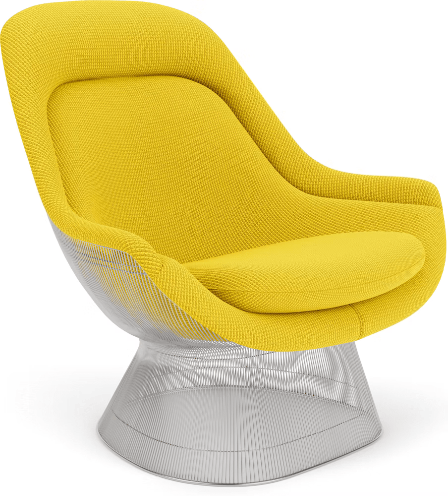 Platner Polished Nickel Easy Chair lounge chair Knoll