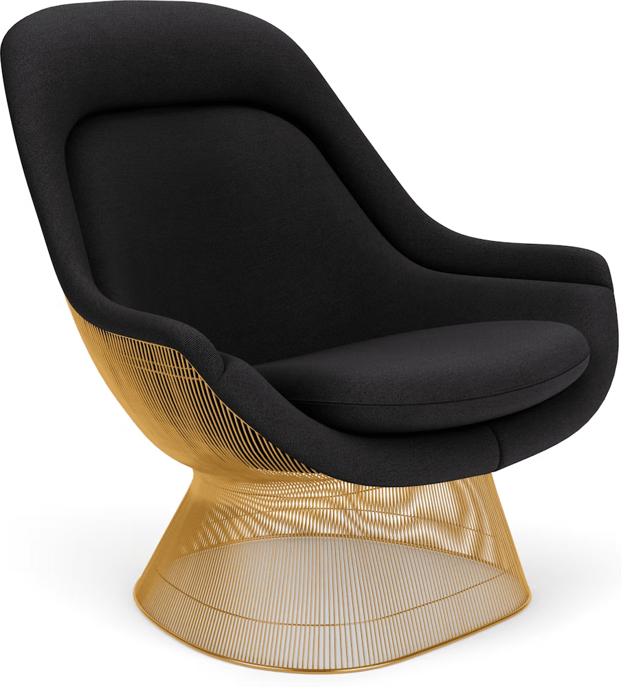 Platner Gold Plated Easy Chair lounge chair Knoll