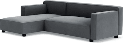 Barber Osgerby Asymmetric Sofa with Chaise Sofa Knoll
