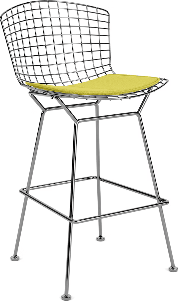 Bertoia Stool with Seat Pad bar seating Knoll