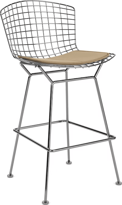 Bertoia Stool with Seat Pad bar seating Knoll
