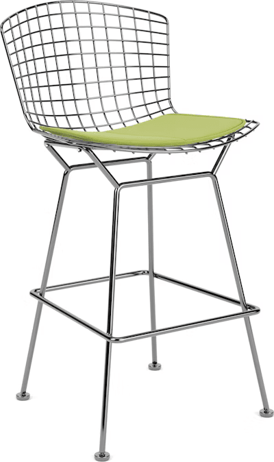 Bertoia Stool with Seat Pad bar seating Knoll
