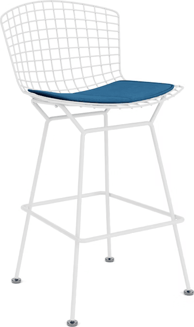 Bertoia Stool with Seat Pad bar seating Knoll