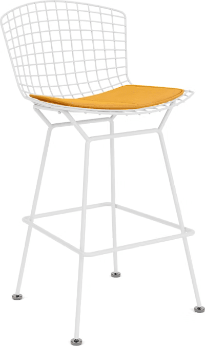Bertoia Stool with Seat Pad bar seating Knoll