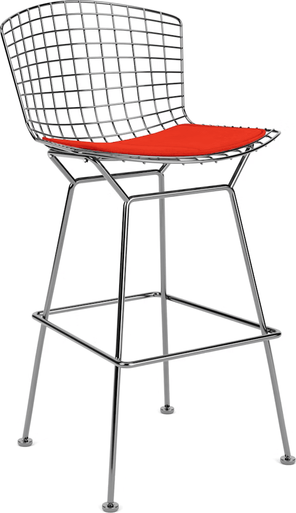 Bertoia Stool with Seat Pad bar seating Knoll