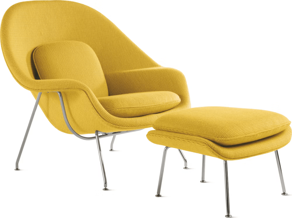 Womb Chair and Ottoman lounge chair Knoll