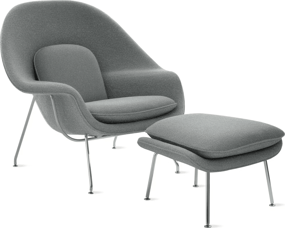 Womb Chair and Ottoman lounge chair Knoll