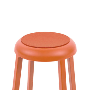 Za Seat Pad Accessories Emeco Coral Orange Felt 