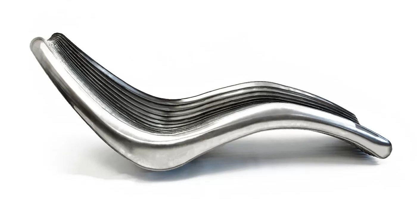 Steel In Rotation Chaise Long