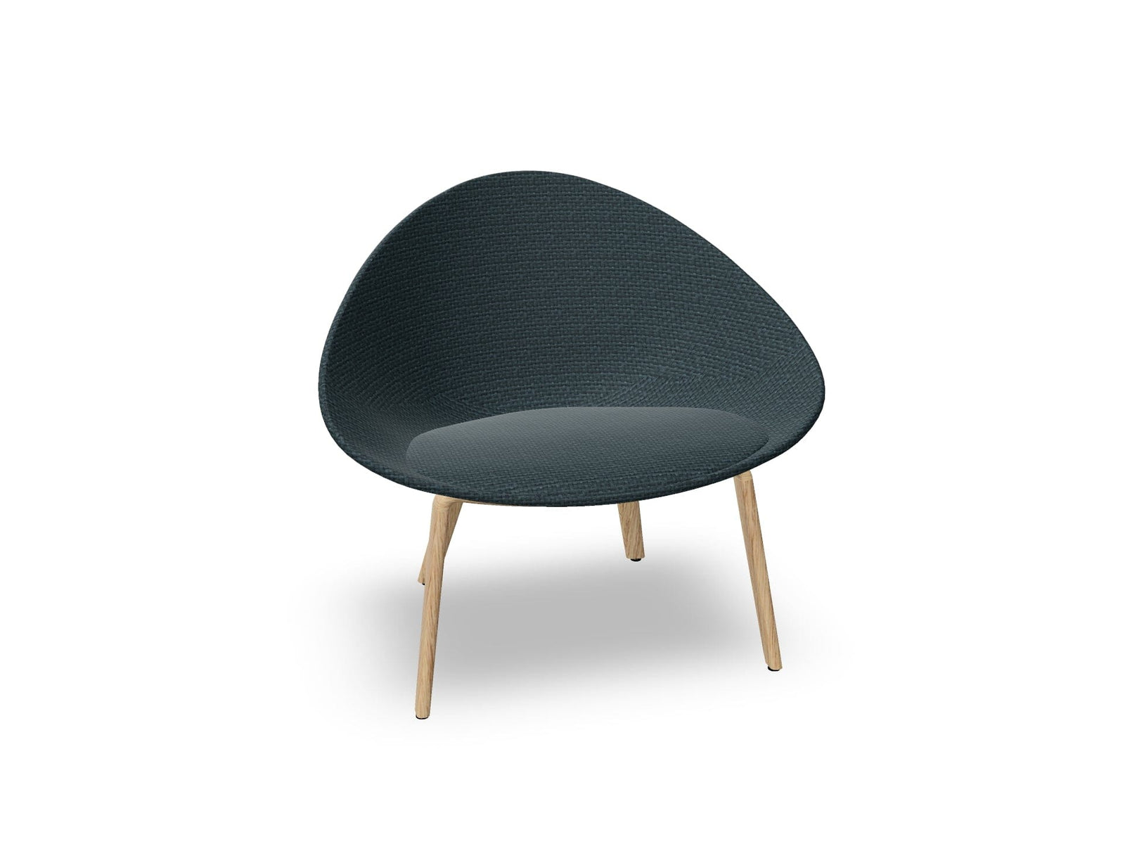 Adell 4 Leg Wood Lounge Chair With Fully Upholstered lounge chair Arper