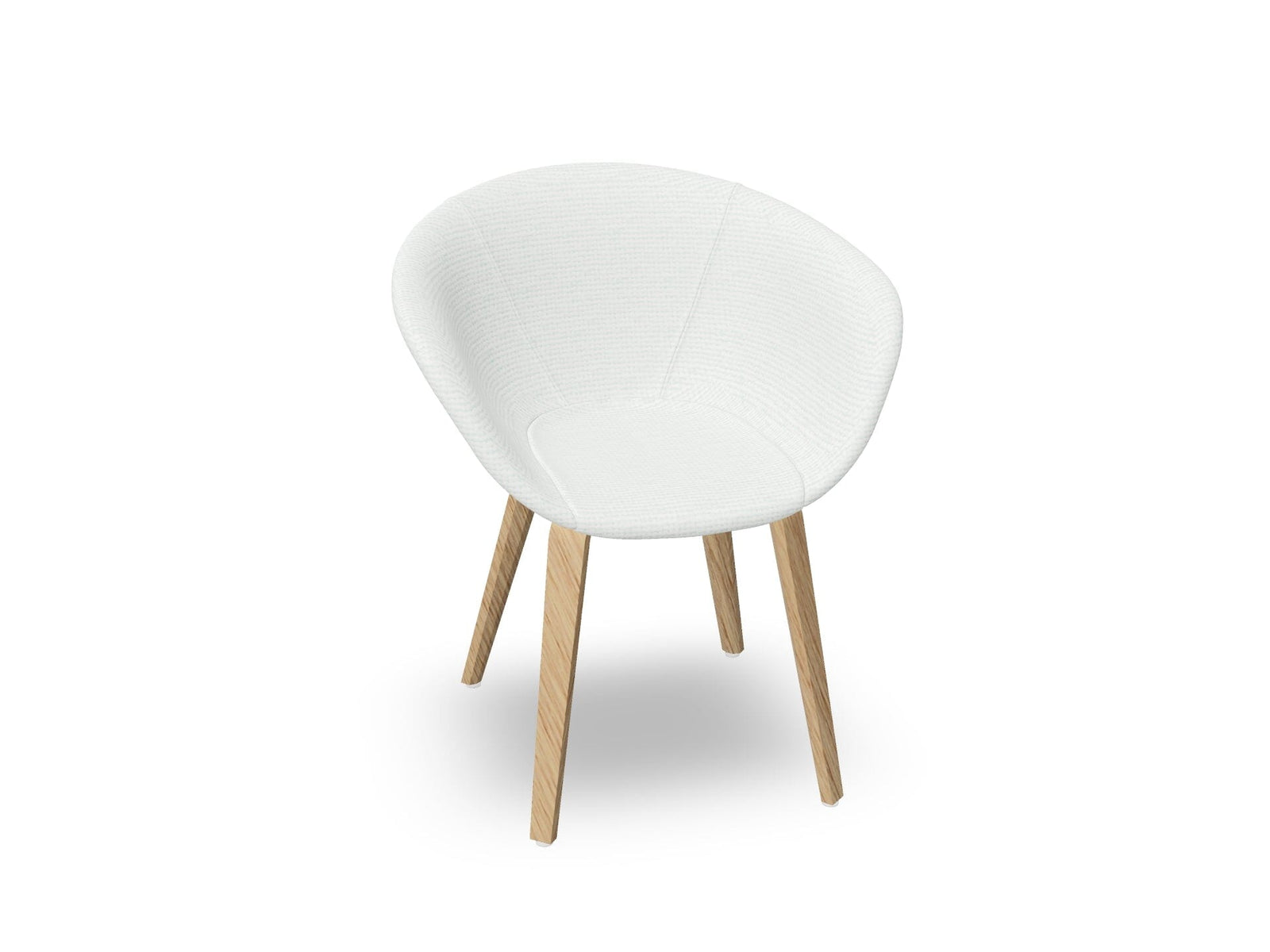 Duna 02 Wood Leg Chair With Full Upholstery Chairs Arper