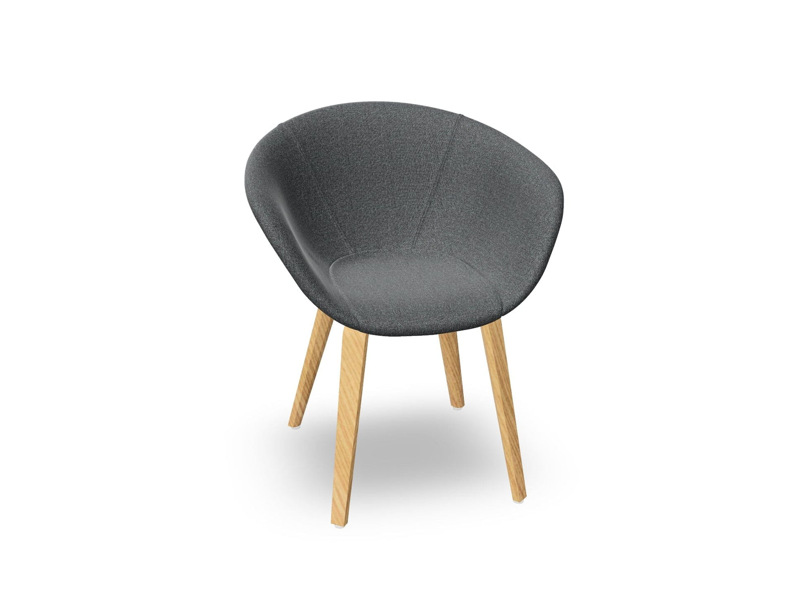 Duna 02 Wood Leg Chair With Full Upholstery Chairs Arper