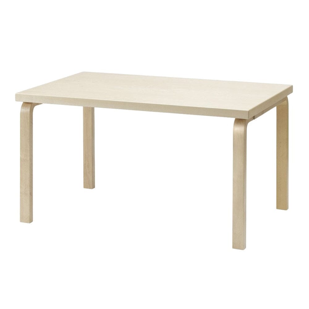 Aalto Table Rectangular 82B table Artek Top Birch Veneer | Legs and Edge Band Natural Lacquered