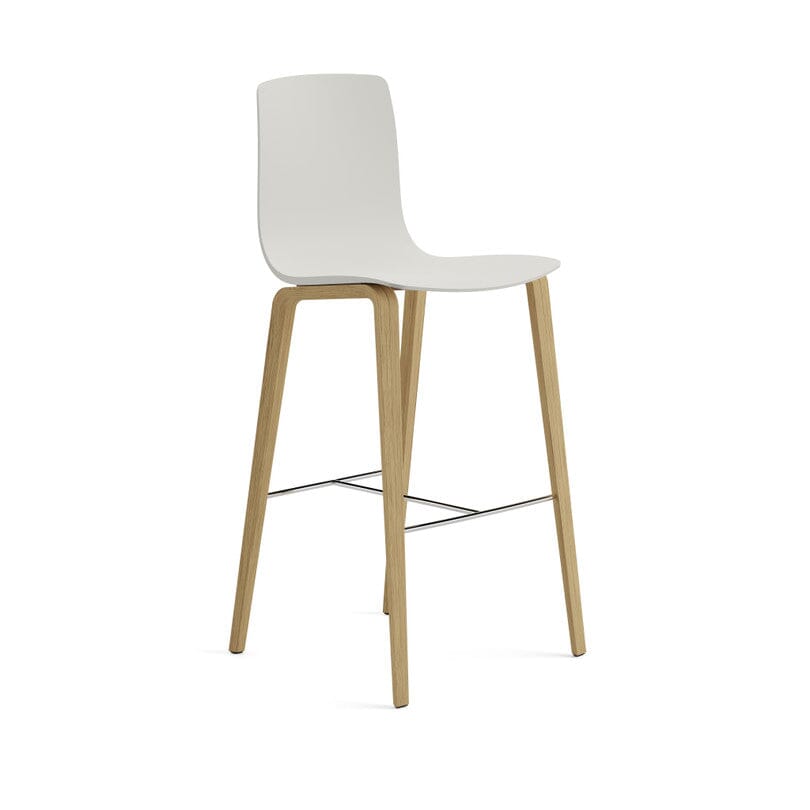 Aava 02-4 Wood Legs Polypropylene Counter & Bar Stool Chairs Arper