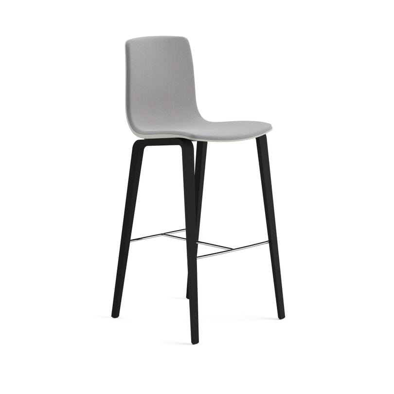Aava 02-4 Wood Legs Polypropylene Counter & Bar Stool With Front Upholstery Chairs Arper