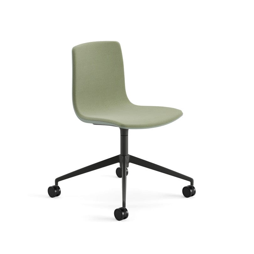 Aava 02 Fixed Trestle Base Polypropylene Chair With Front Upholstery Chairs Arper