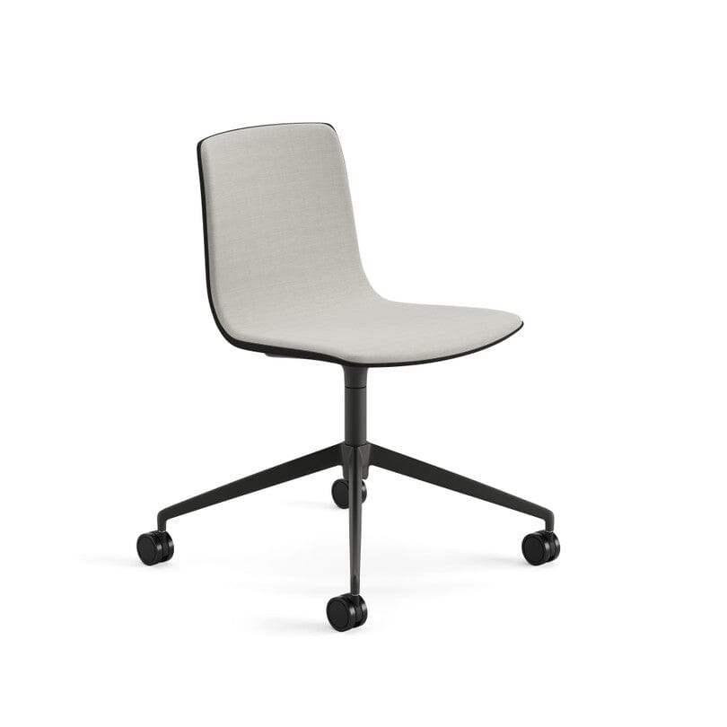 Aava 02 Fixed Trestle Base Wood Chair With Front Upholstery Chairs Arper