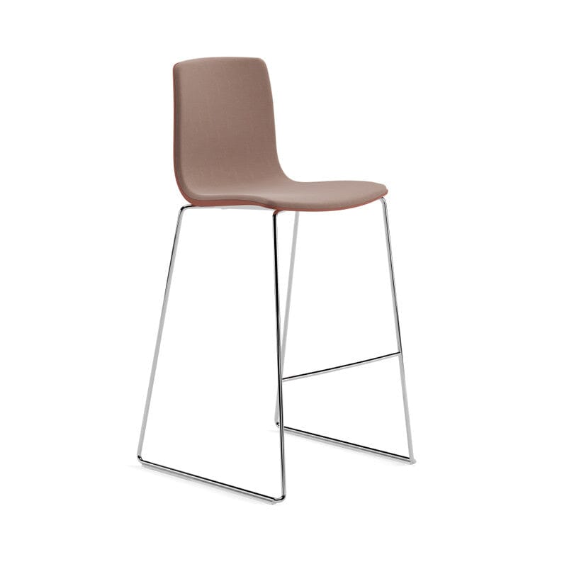 Aava 02 Polypropylene Counter & Bar Stool With Front Upholstered Stools Arper