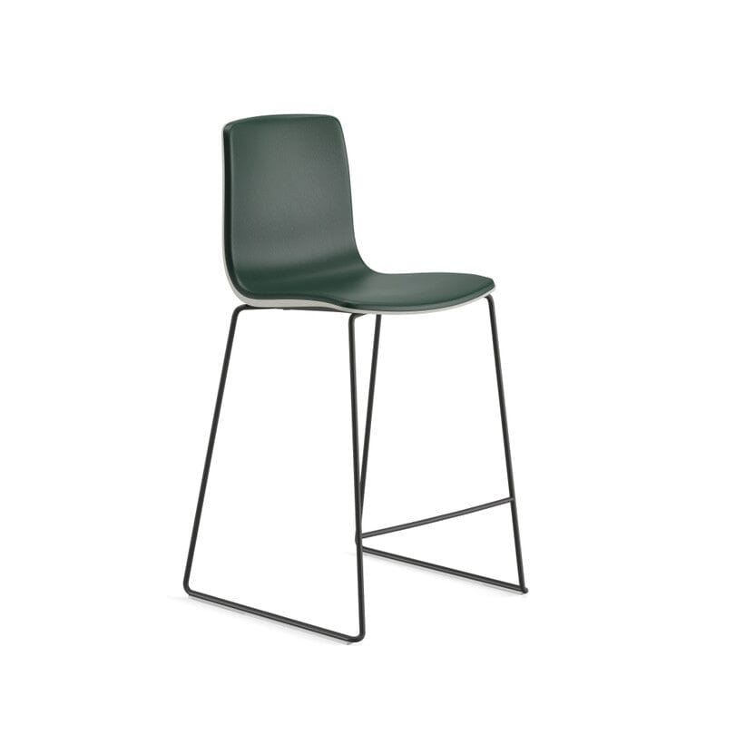 Aava 02 Polypropylene Counter & Bar Stool With Front Upholstered Stools Arper