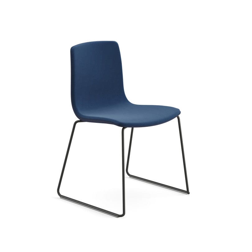 Aava 02 Sled Base Polypropylene Chair With Front Upholstery Chairs Arper
