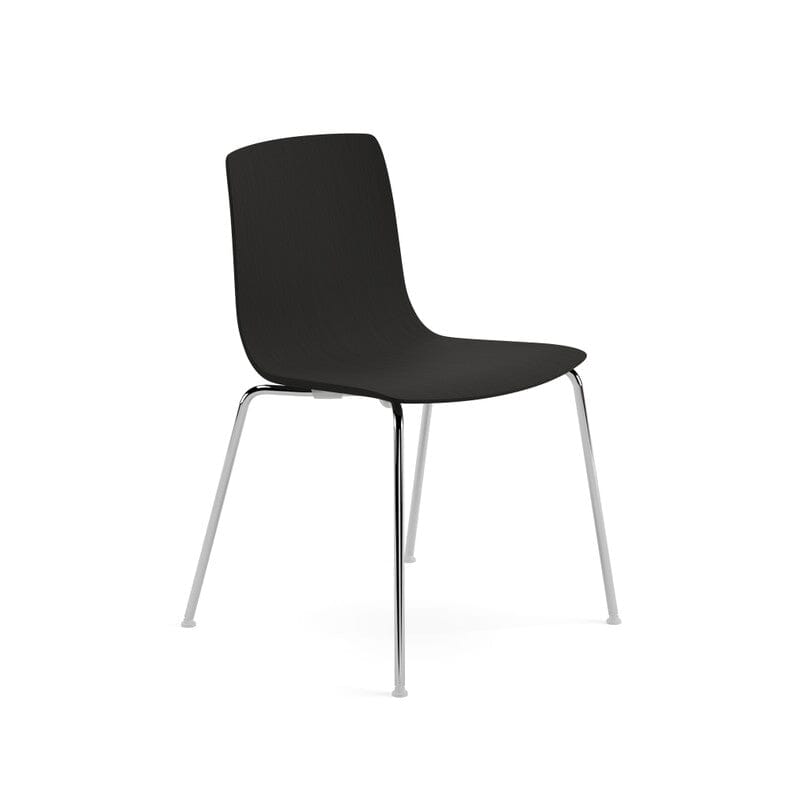 Aava 02 Wood Shell Chair With 4 Leg Base Chairs Arper