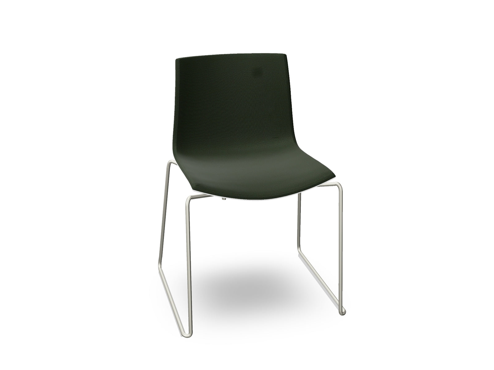 Catifa 46 Sled Base Polypropylene with Front-Face Upholstery