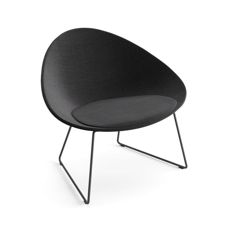 Adell Sled Base Lounge Chair With Fully Upholstered lounge chair Arper