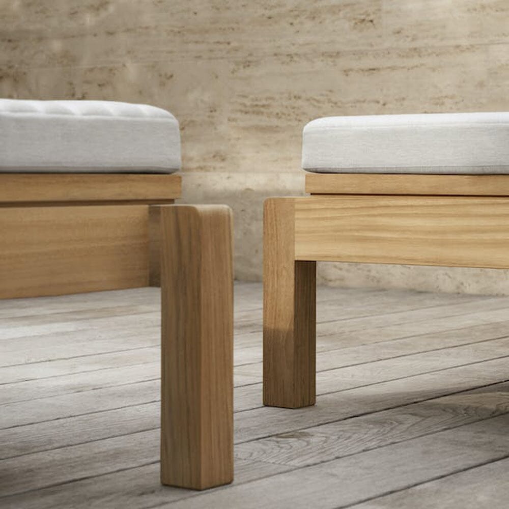 AH604F Outdoor Lounger Footrest Footrest Carl Hansen