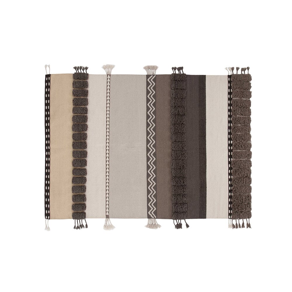 Glaoui Rug Pouf Gan Small Alexandra. Neutral