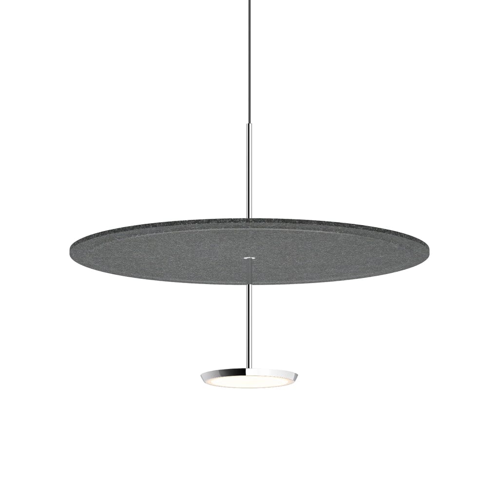 Sky Sound Pendant Light Pendant Lights Pablo 24" - Polished Aluminum + Anthracite