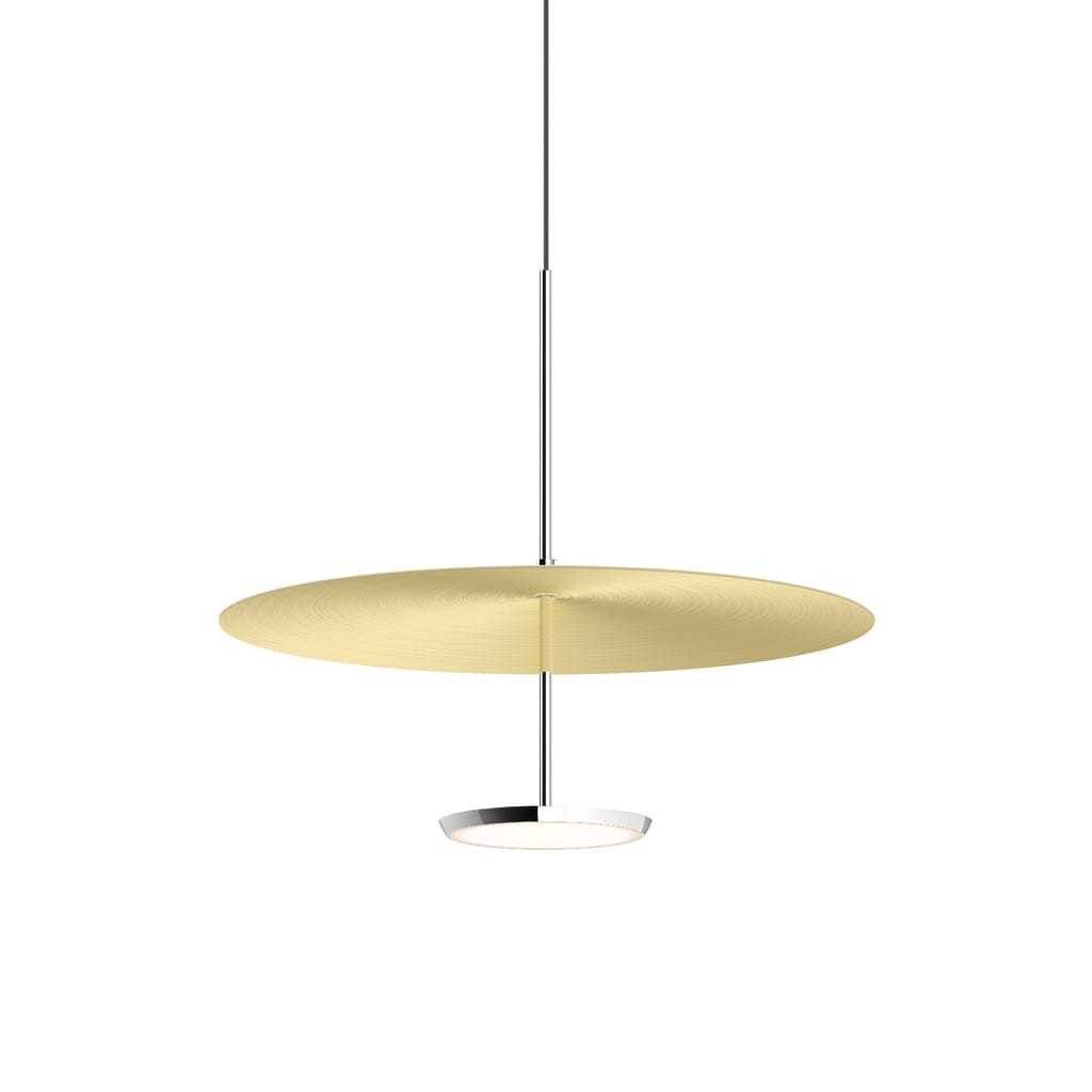 Sky Dome Pendant Pendant Lights Pablo 18" - Polished Aluminum + Brushed Brass