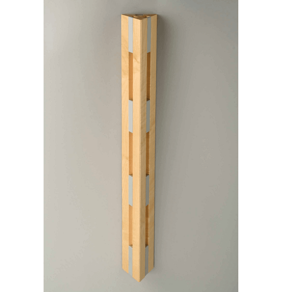 Knax Vertical 8 Hook Coat Rack Coat Hooks Loca Aluminum Maple Lacquer