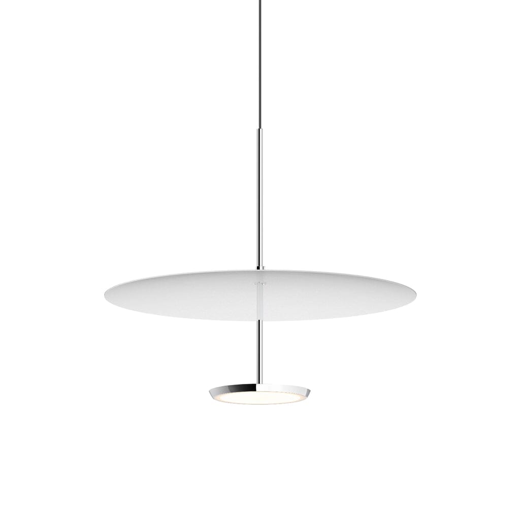 Sky Dome Pendant Pendant Lights Pablo 18" - Polished Aluminum + White