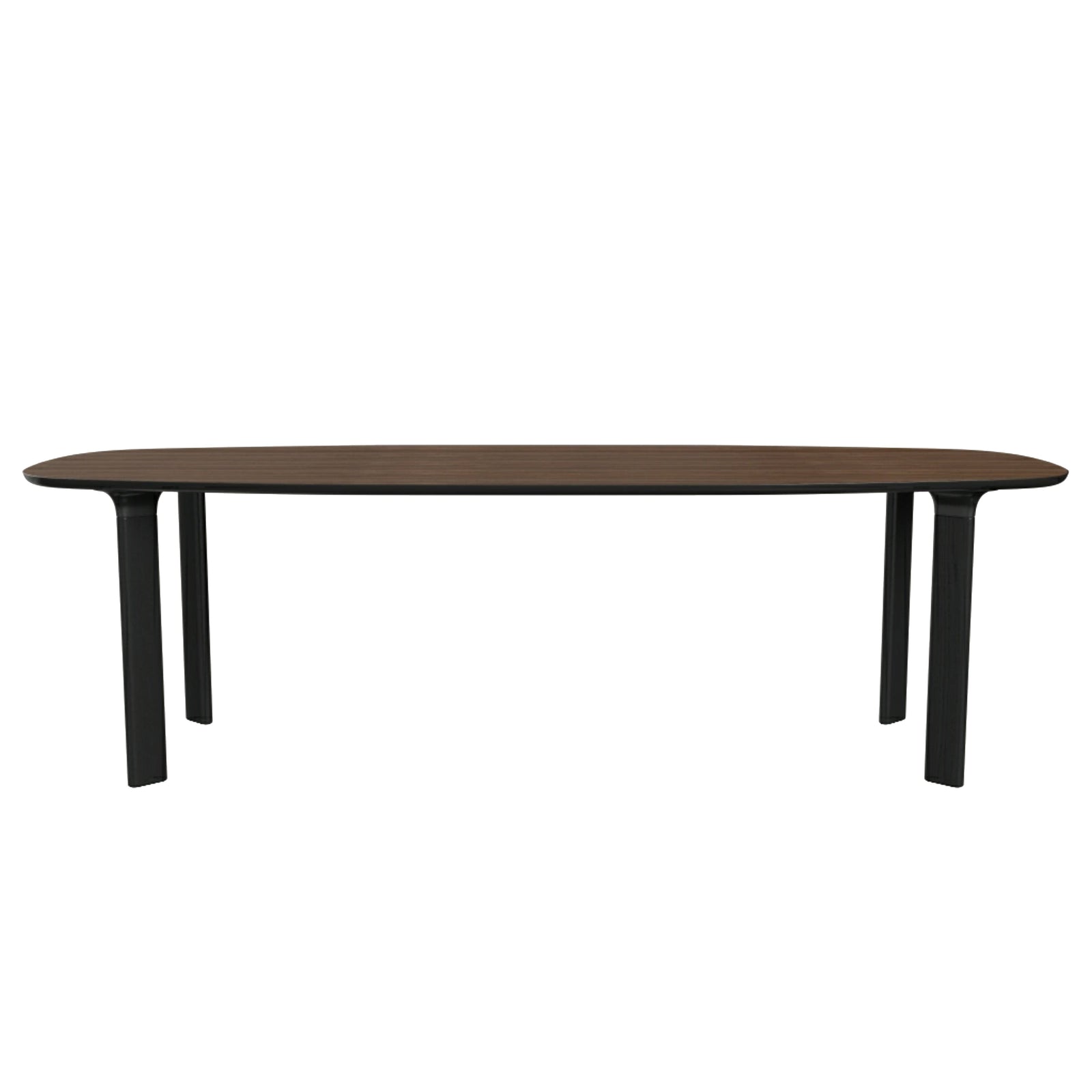 Analog Table Dining Tables Fritz Hansen 96.5" L - walnut veneer top - black trumpet/black oak legs + $1941.00