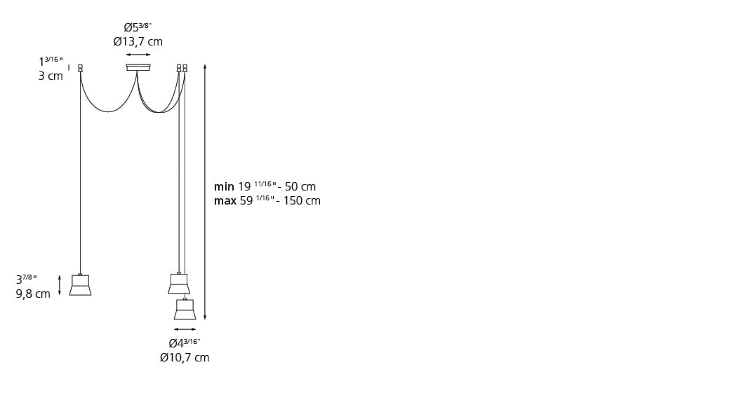 Gio Light Cluster Suspension Pendant Lights Artemide