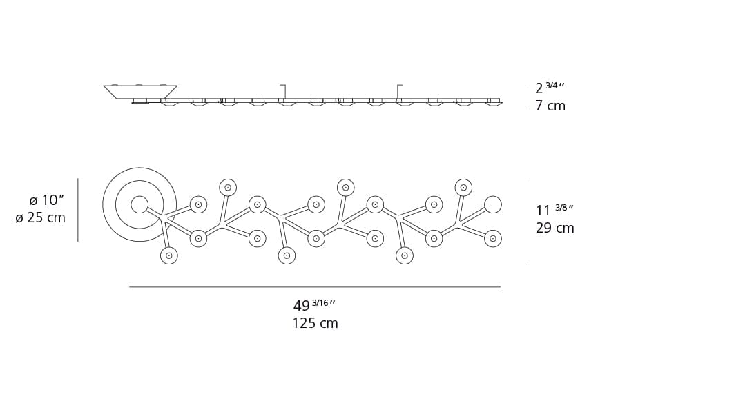 Led Net Line 66-125 Ceiling ceiling lights Artemide