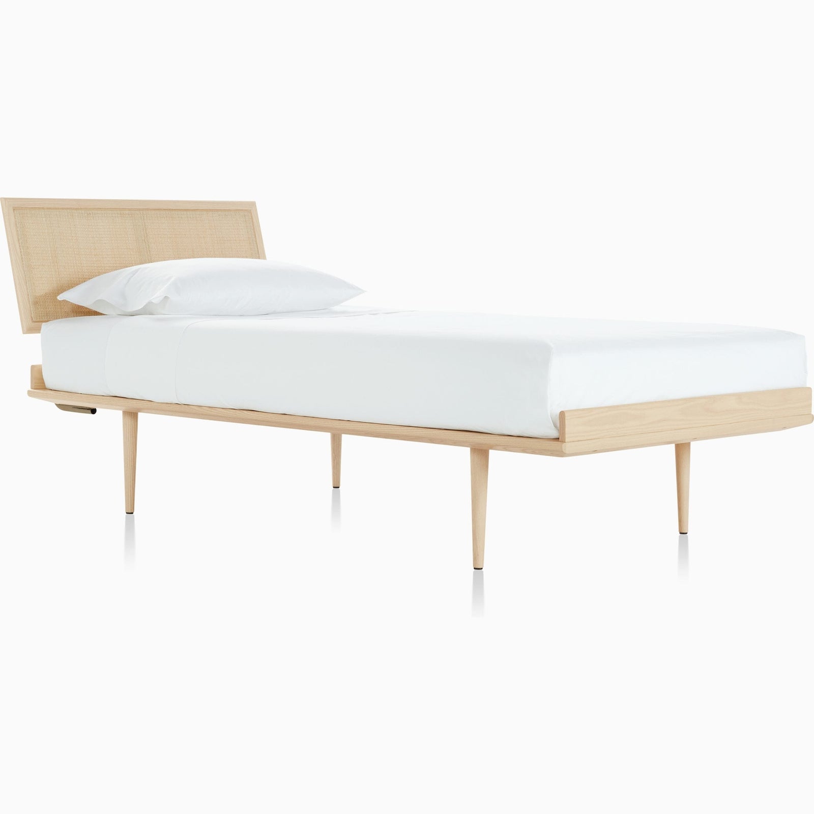 Nelson Thin Edge Bed - Wood Taper Legs Beds herman miller