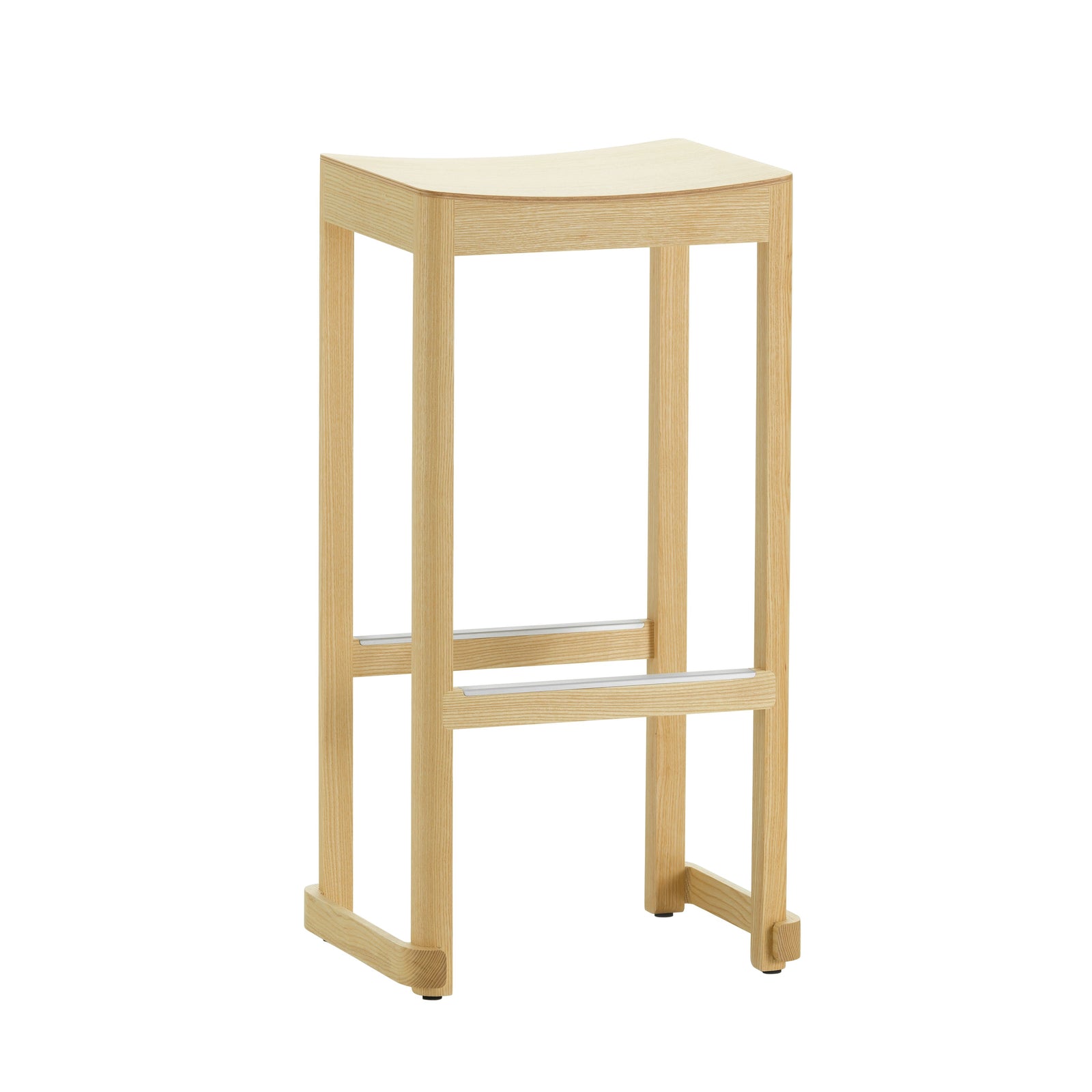 Atelier Bar Stool Chairs Artek Bar Height Natural Lacquered Ash