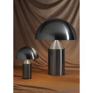 Atollo Nickel Table Lamp Table Lamps Oluce 
