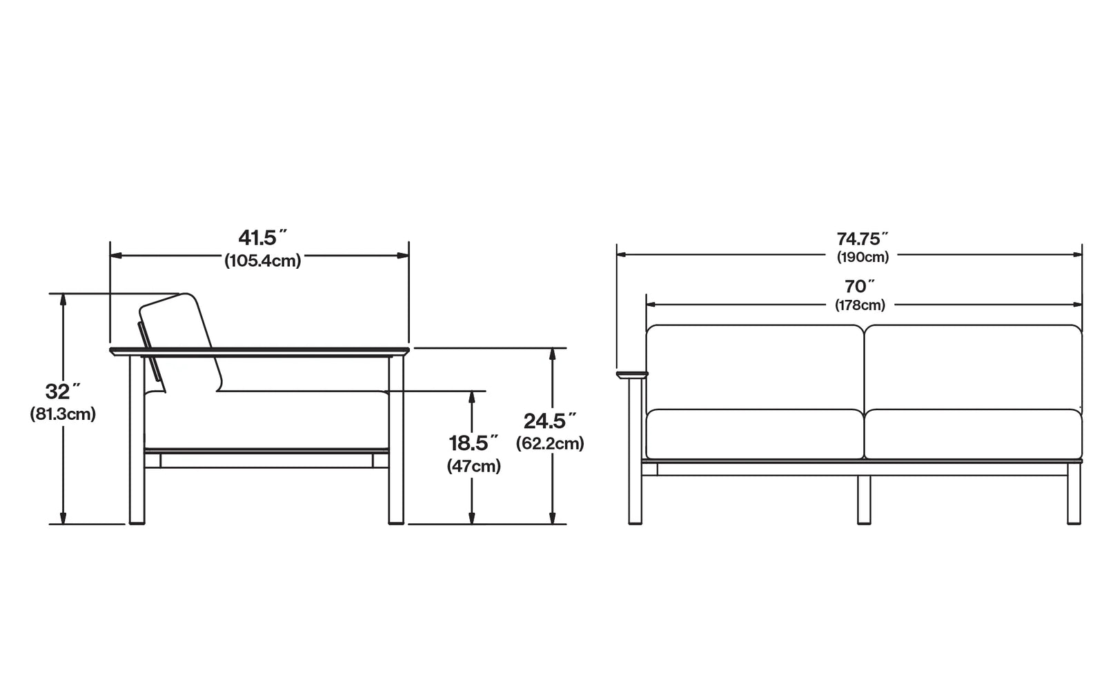 Aurora Right Arm Sofa