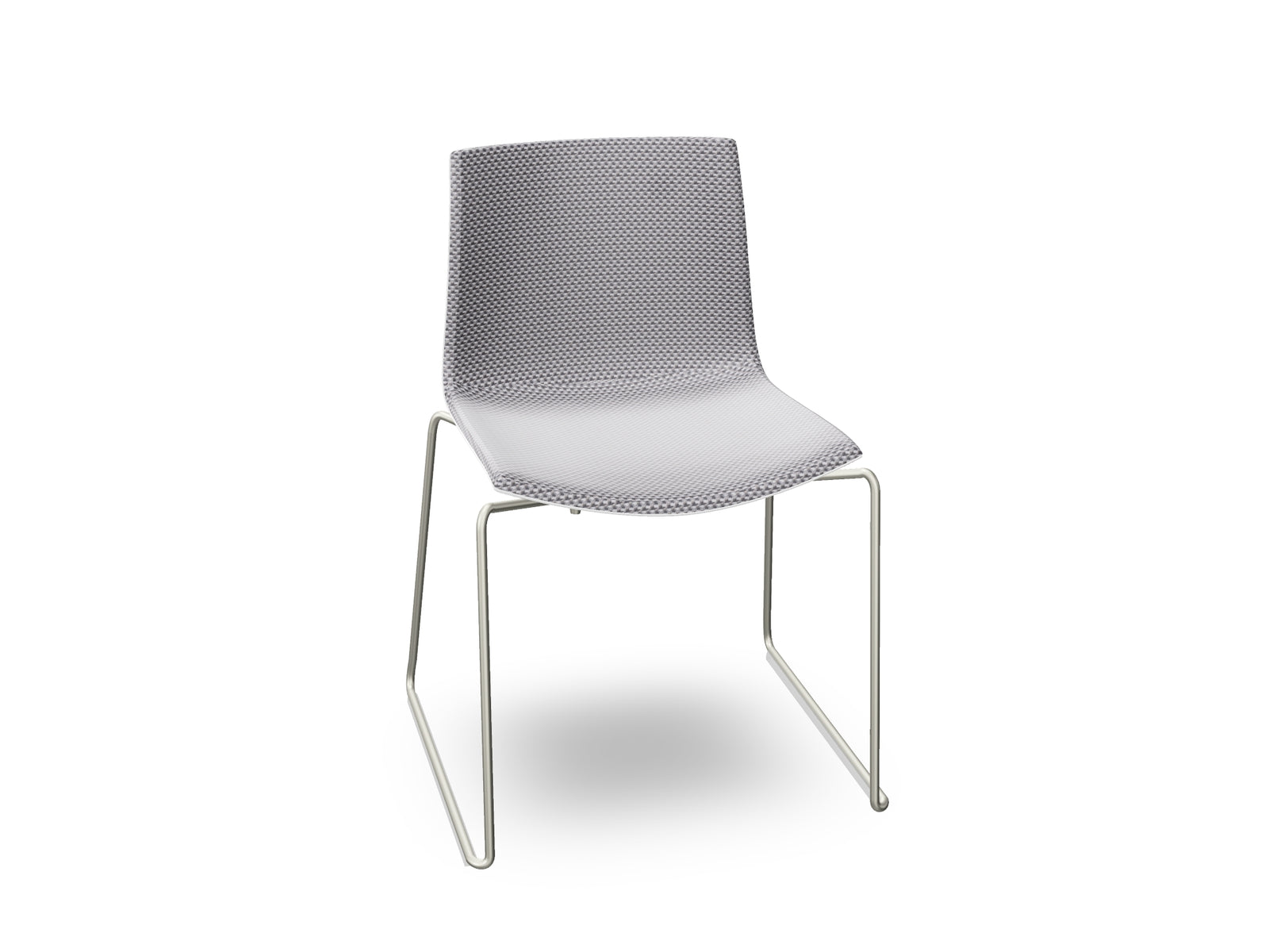 Catifa 46 Sled Base Polypropylene with Front-Face Upholstery